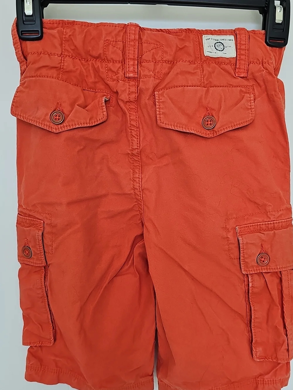 GAP Kids Orange Cargo Shorts Boys Sz 7